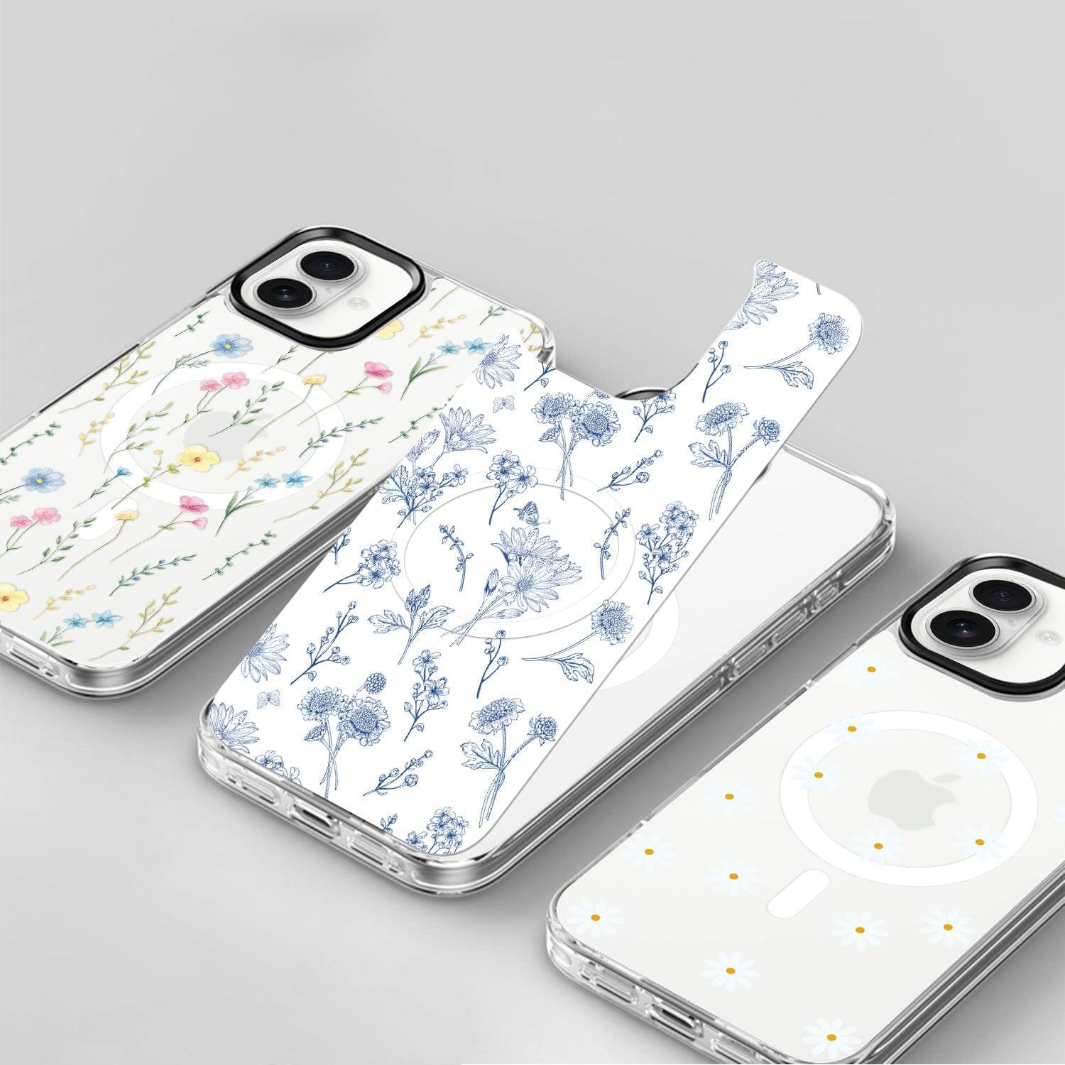 Alt View 1. SaharaCase - Inspire Series with Swappable Floral Designs Case - Apple iPhone 16 Plus - Floral.