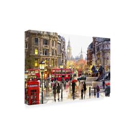 Trademark Fine Art - The Macneil Studio 'London Landscape' Canvas Art - Multicolor