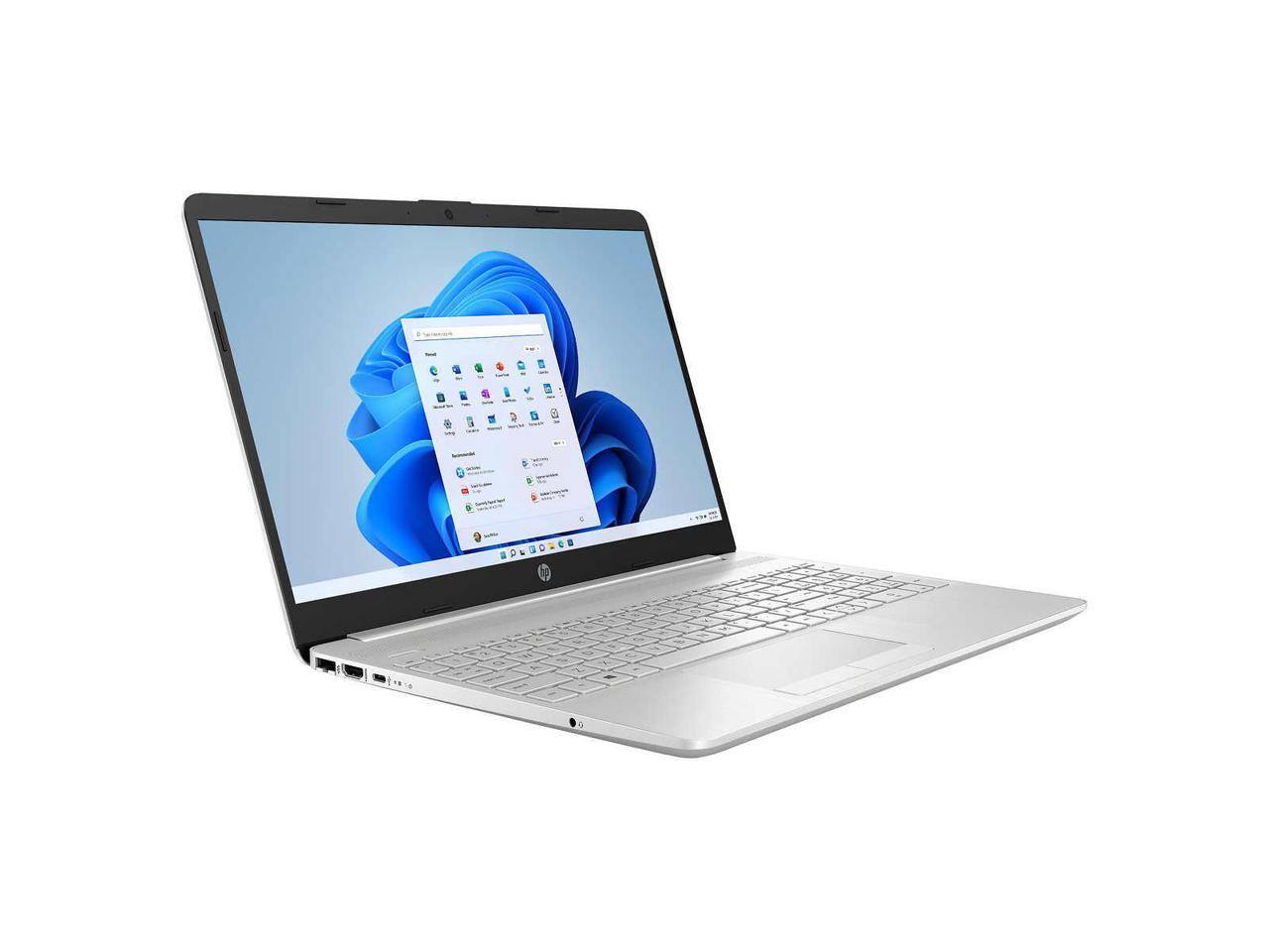 Alt View 1. HP - 15-dw3035cl Laptop 15.6 HD Display (i5-1135G7, 32GB, 2TB SSD, Intel Iris Xe, Backlit KB, Win 11 Pro) - Silver.