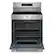 Alt View 4. KitchenAid - 30 in. Wide 5 burners 5.0 cu. ft. Smart Freestanding Gas Range with Convection Cooking Modes - PrintShield Stainless Finish.