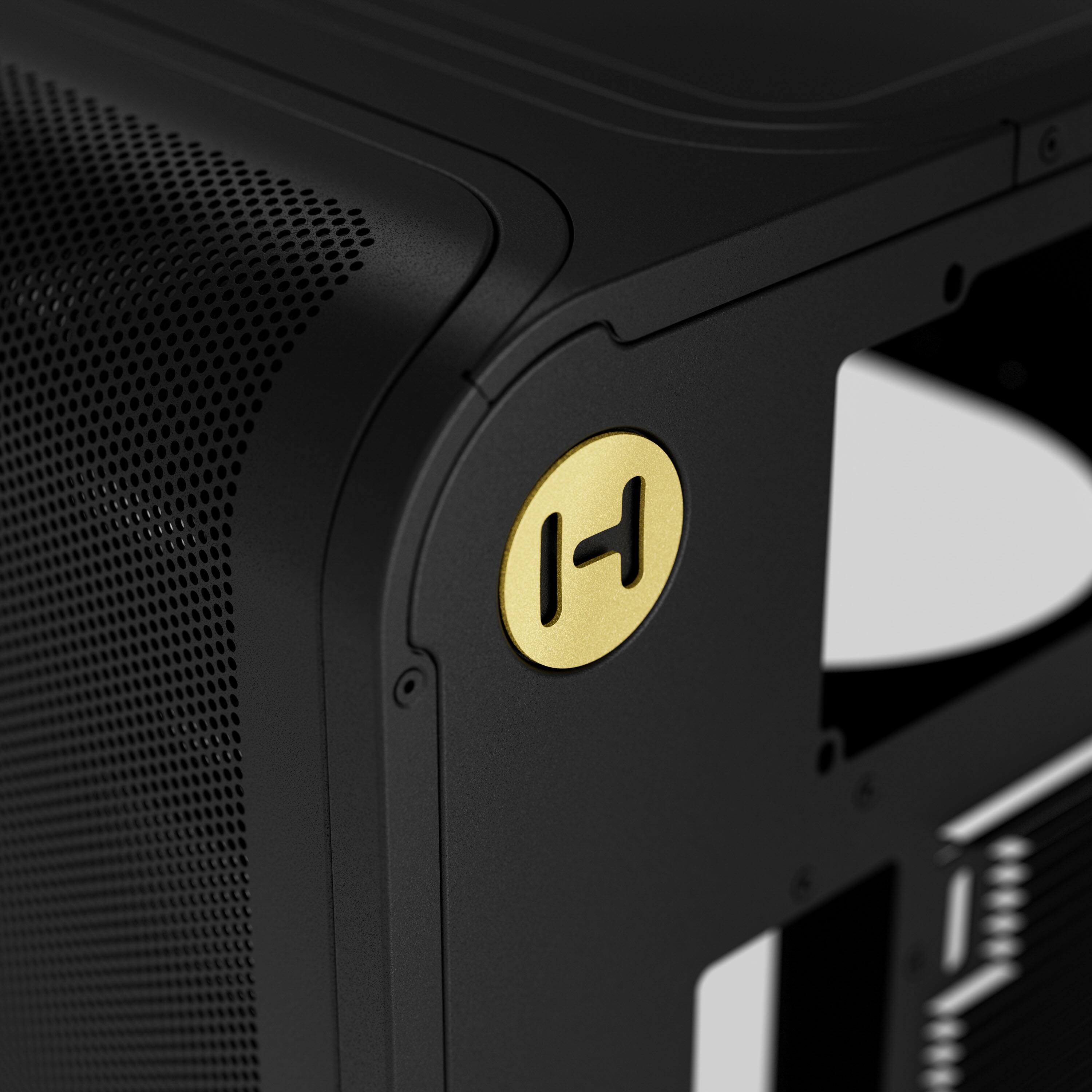 Back. HYTE - HYTE X50 Modern Performance ATX Mid-Tower PC Gaming Case - Pitch Black.
