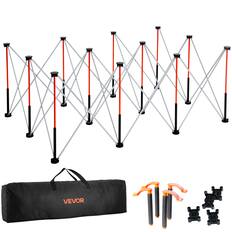 Front. VEVOR - Portable Folding Workstand, 6.12 x 4.14 ft Collapsible Workbench, 4500 lbs Weight Capacity - Orange.