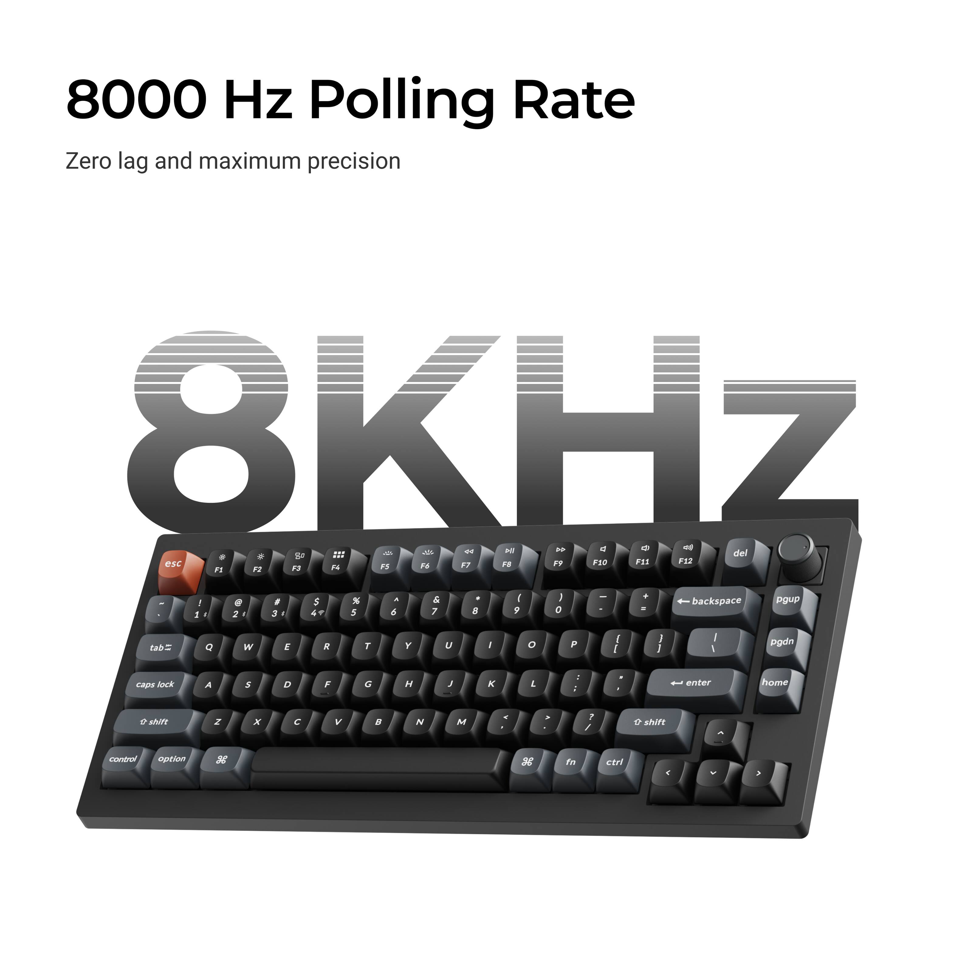 8000 Hz Polling Rate  
Zero lag and maximum precision  

8KHz
