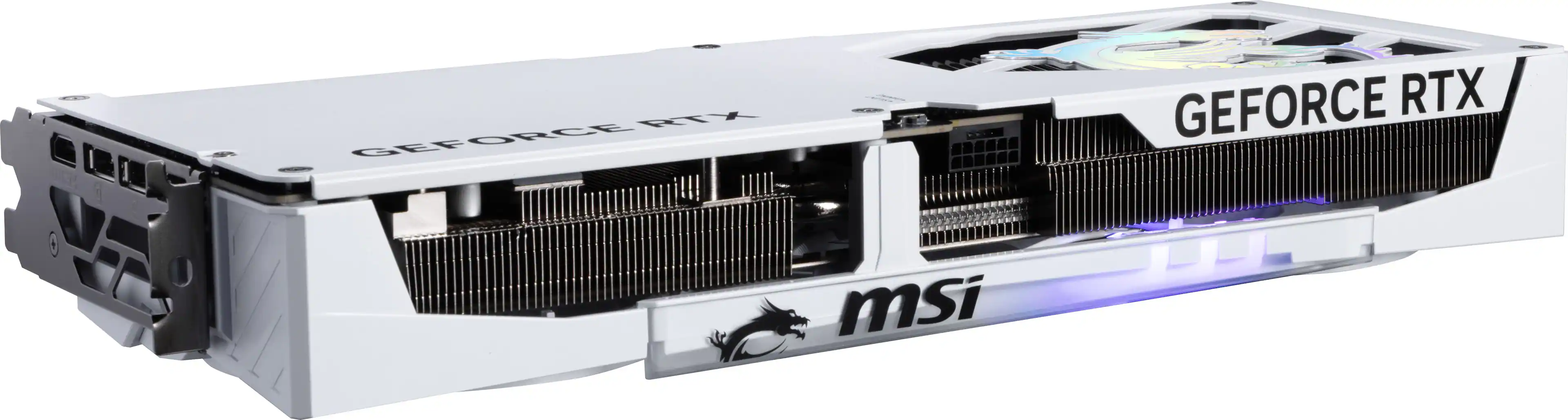 The text on the image reads: "I  I 0 3 WX GEFORCE msi - GEFORCE RTX". This text is grouped and corrected as follows:

"I  I 0 3 WX GEFORCE msi - GEFORCE RTX"

The corrected text is: "I  I 0 3 WX GEFORCE msi - GEFORCE RTX".