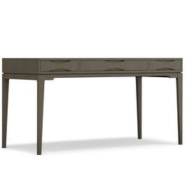 Simpli Home - Harper 60 inch Wide Solid Wood Desk - Farmhouse Grey