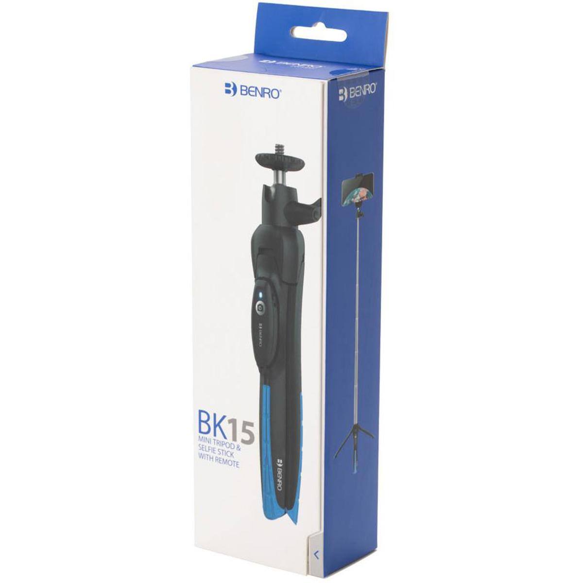 BENRO BK15 MINI TRIPOD & SELFIE STICK WITH REMOTE