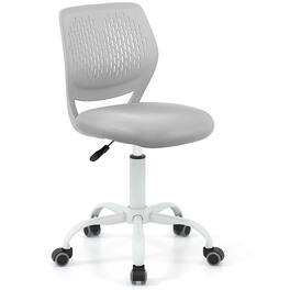 Gymax - Kids Desk Chair Ergonomic Swivel Children Mesh Study Height Adjustable - Gray