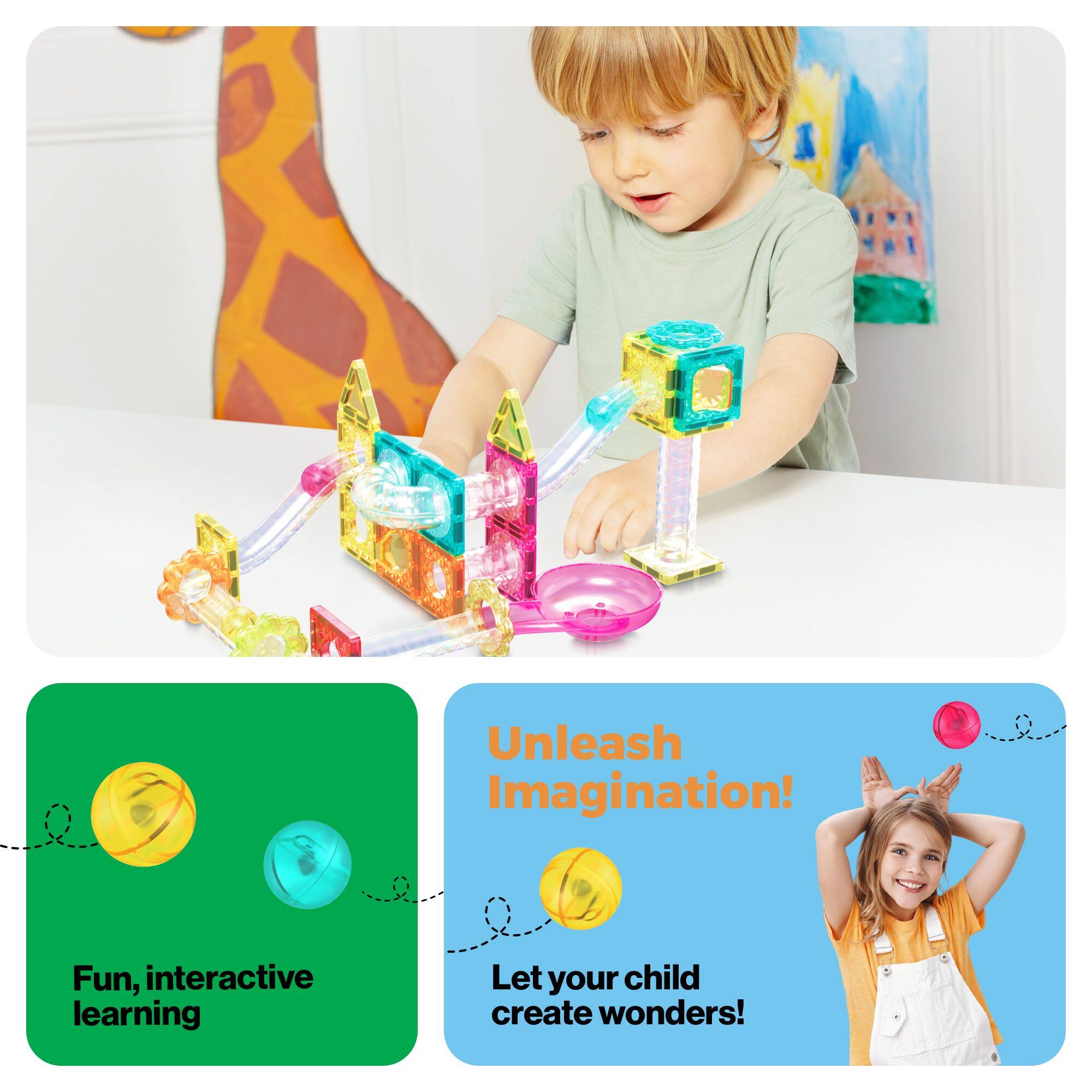 Unleash Imagination! Let your child create wonders! Fun, interactive learning