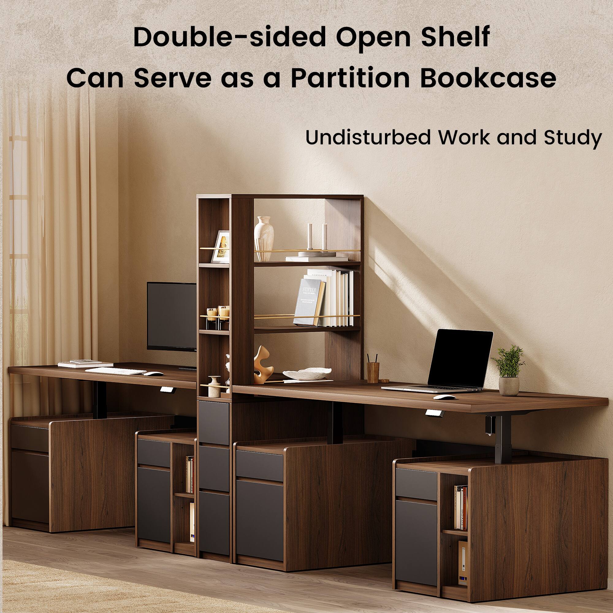 Double-sided Open Shelf Can Serve as a Partition Bookcase - Undisturbed Work and Study