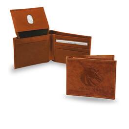 Rico Industries - Boise State Broncos Embossed Team Logo Brown Leather Billfold Wallet - Multi