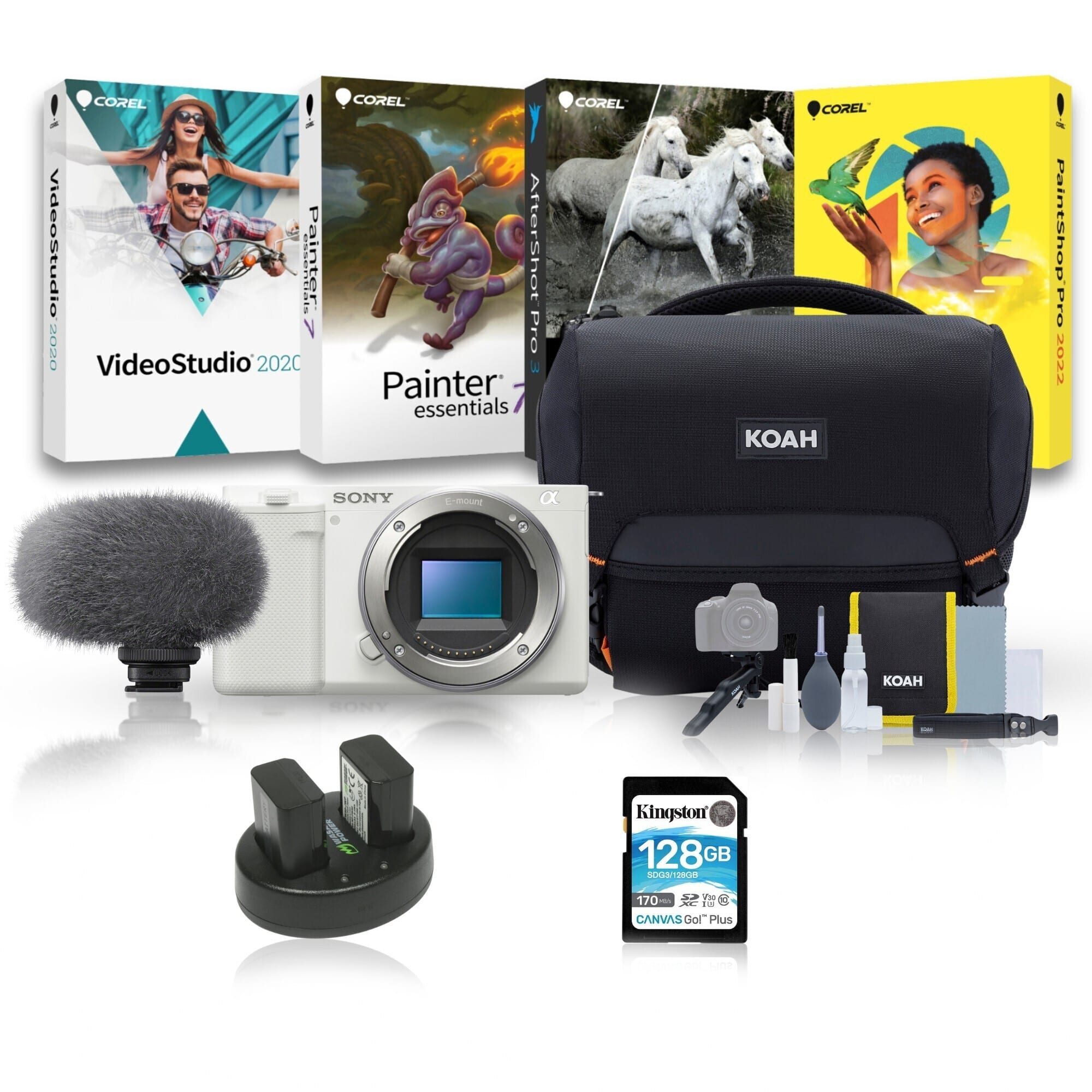 Sony - ZV-E10 Mirrorless Camera (White) Bundle price history on PriceWatchPro