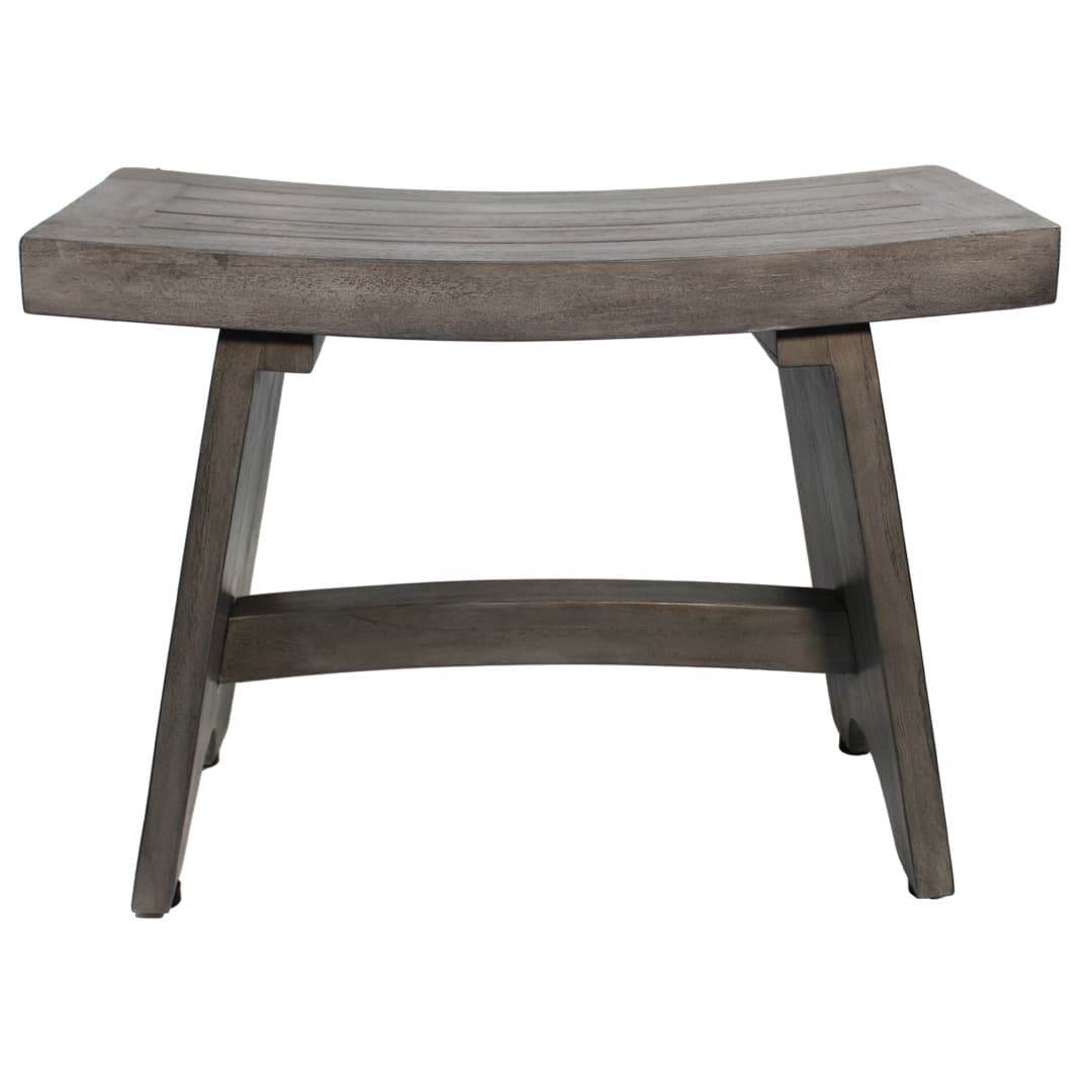 CoastalVogue - Coastal Vogue® Serenity® 24" Teak Shower Bench Finish - Antique Gray