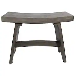 CoastalVogue - Coastal Vogue® Serenity® 24" Teak Shower Bench Finish - Antique Gray