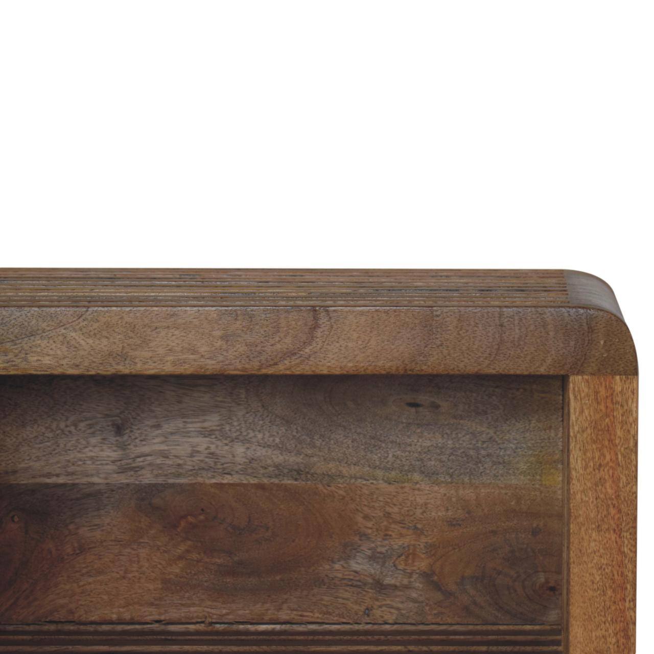 Alt View 1. Artisan Furniture - Artisan Furniture Solid Wood Soba Wall Mounted Bedside, 1 Shelf, Brown - Brown.