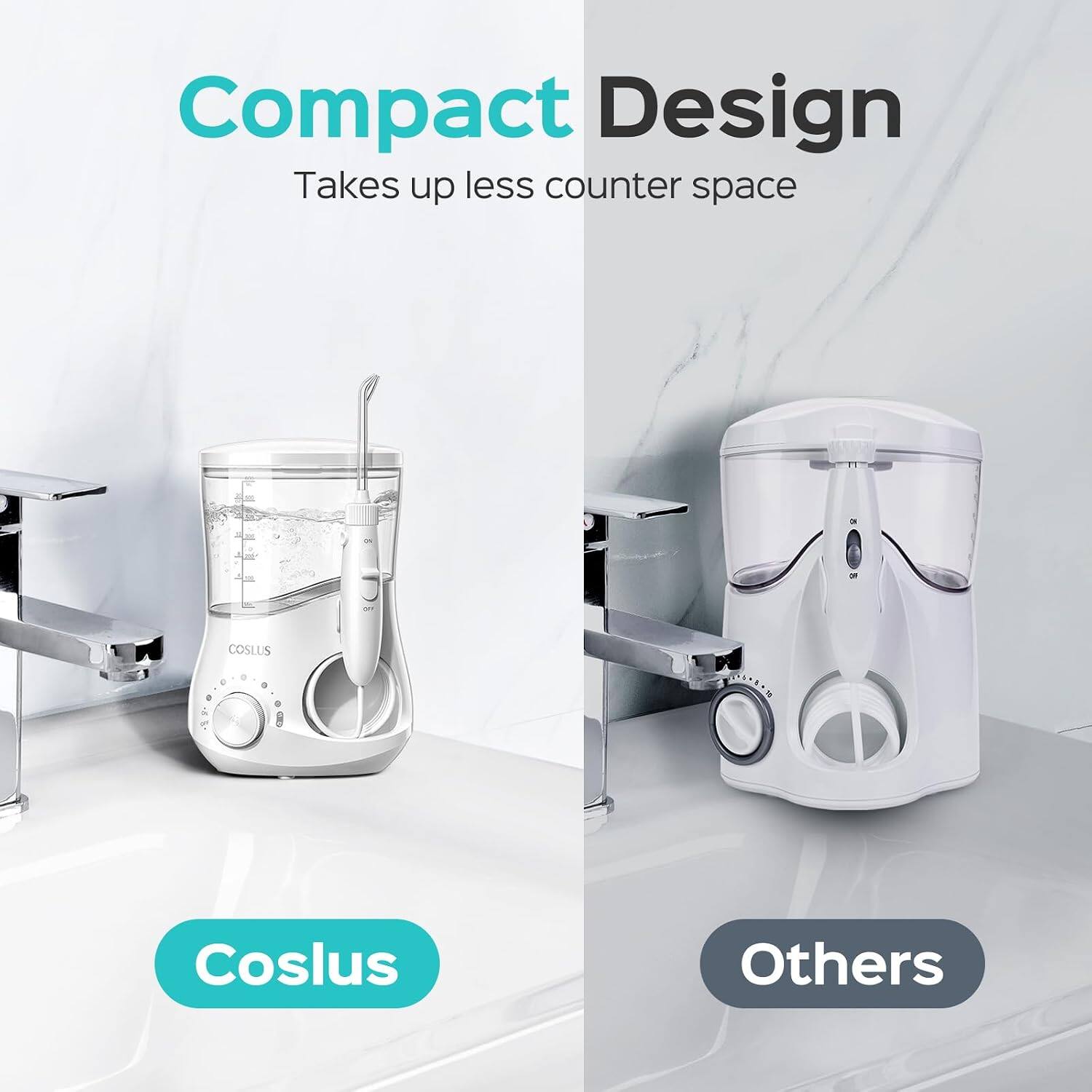 COSLUS E1 Electric Water Flosser for Teeth: Professional Dental Pick ...