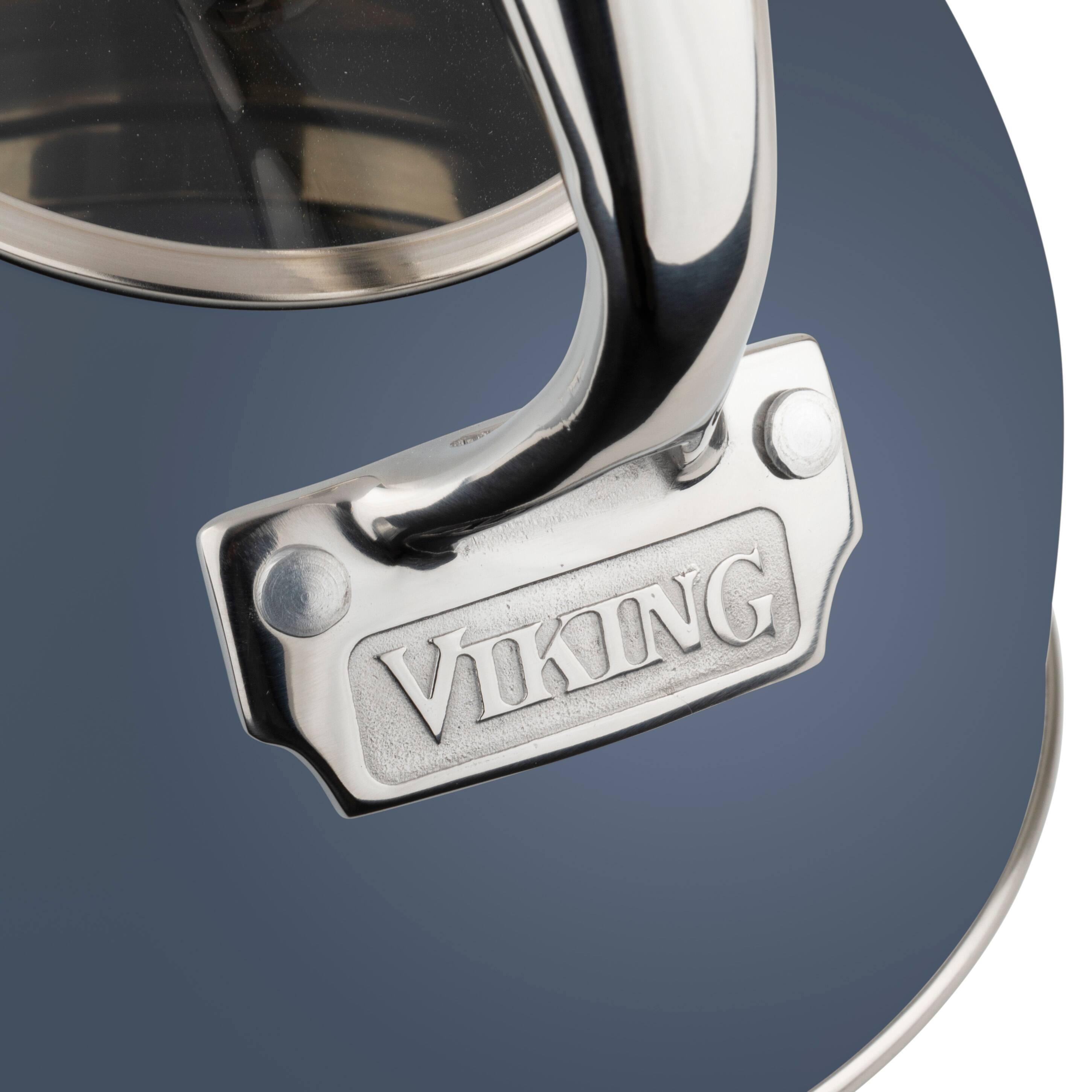 Alt View 12. Viking - Viking 2.6 Quart Whistling Tea Kettle with 3-Ply Base - Slate Blue.