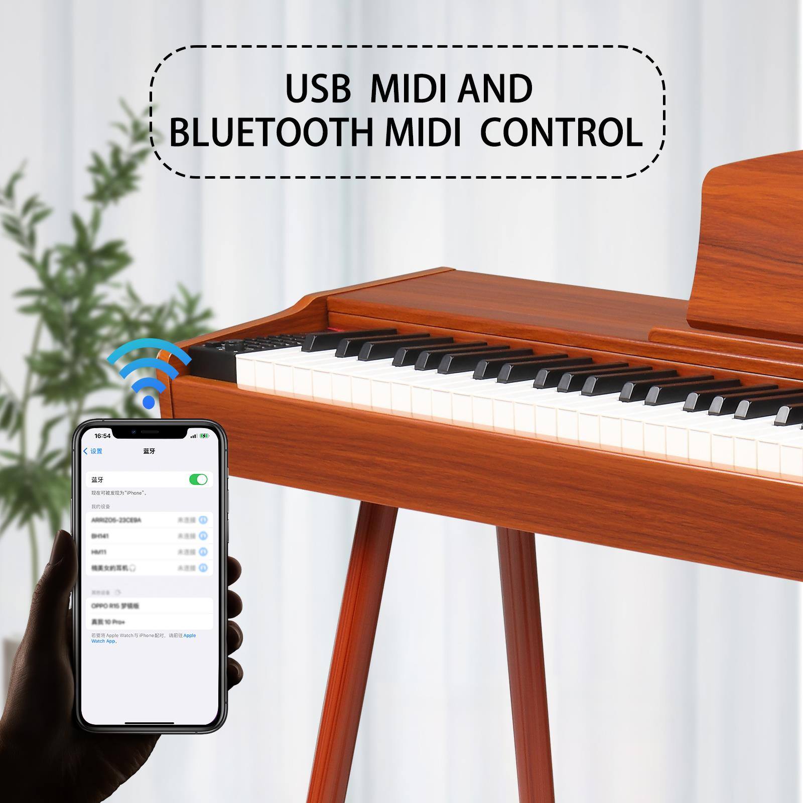 USB MIDI AND BLUETOOTH MIDI CONTROL