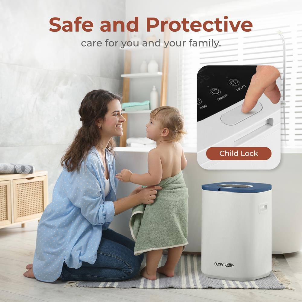 Safe and Protective  
care for you and your family.  

TIME ON/OFF DELAY  
Child Lock  

serenelife