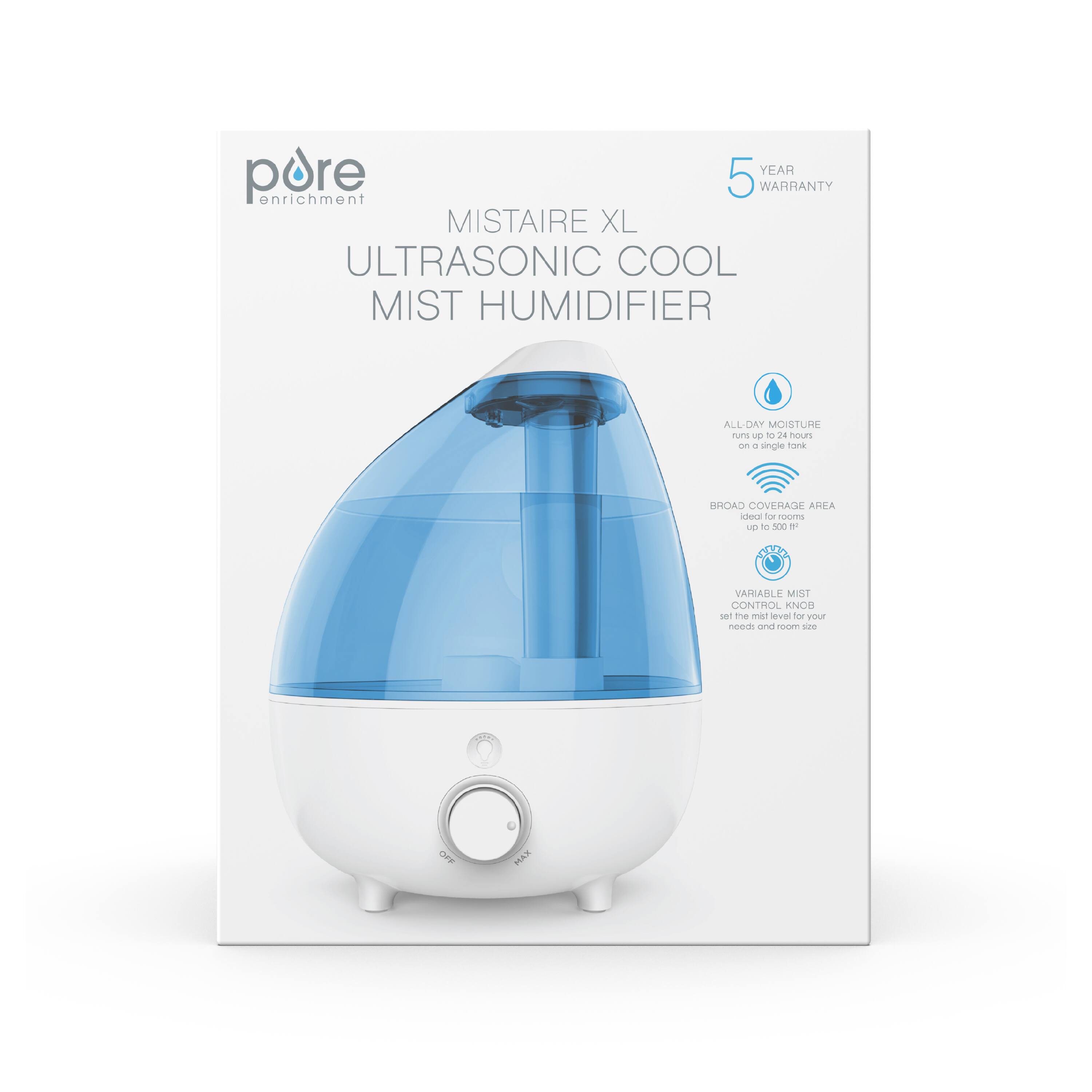 Alt View 14. Pure Enrichment - Extra-Large 1 Gallon Ultrasonic Cool Mist Humidifier - White.