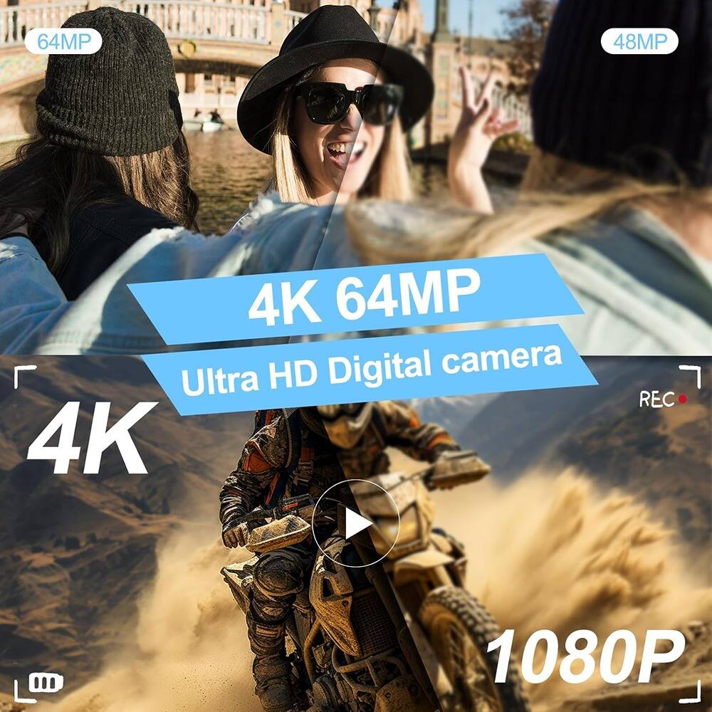 64MP  
48MP  
4K  
64MP  
Ultra HD Digital camera  
4K  
1080P