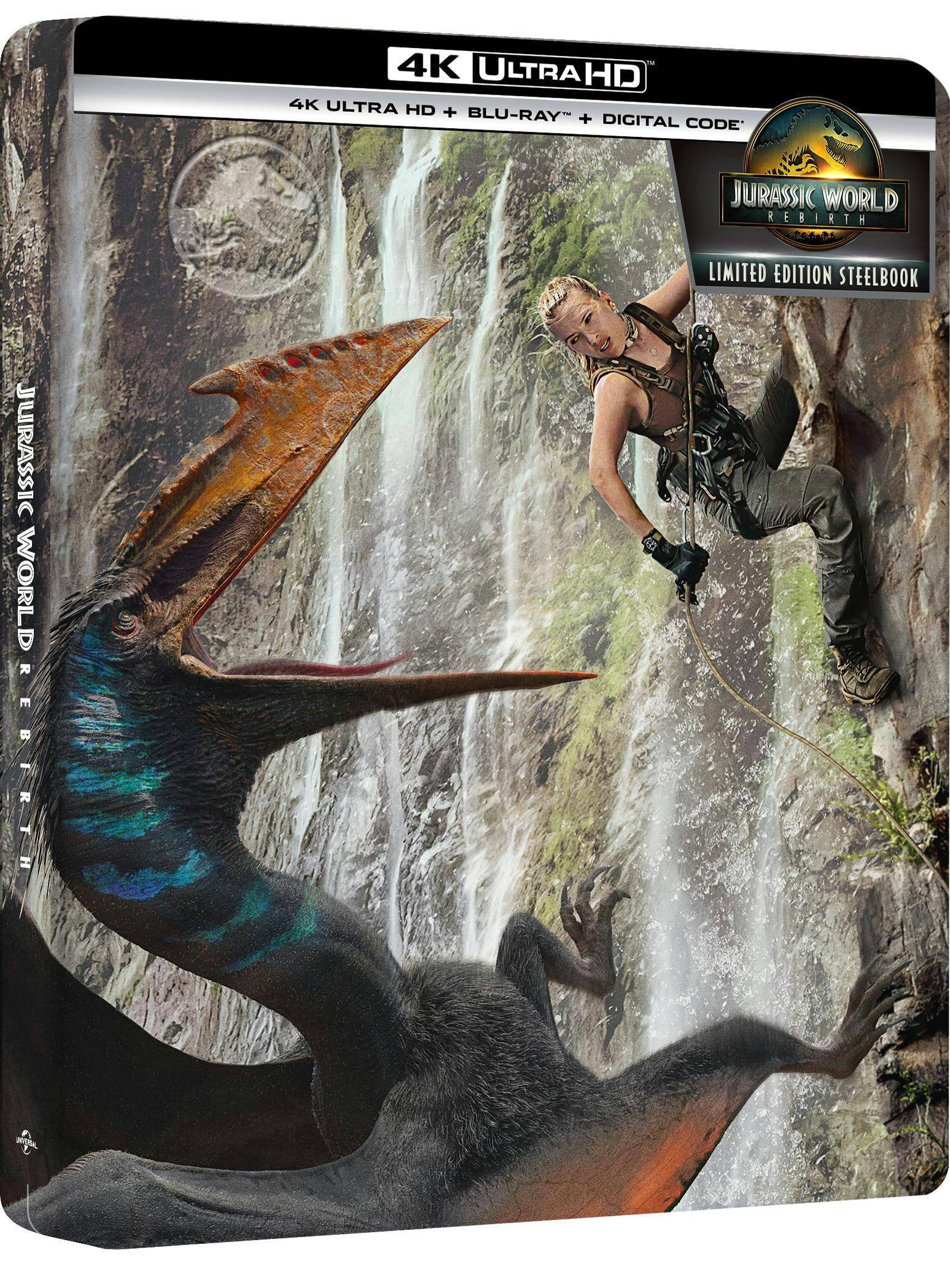 Angle. Jurassic World: Rebirth (Limited Edition 4K Ultra HD Steelbook + Blu-ray + Digital) [UHD].