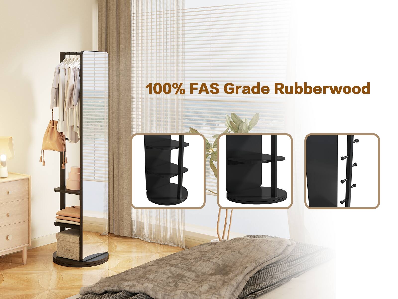 100% FAS Grade Rubberwood