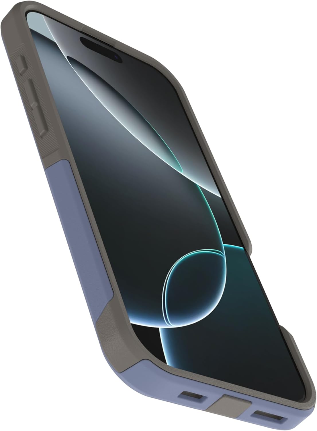 Back. OtterBox - OtterBox - Commuter Series Hard Shell for MagSafe for Apple iPhone 16 Pro Max - Spiced Orchid (Blue & Grey).