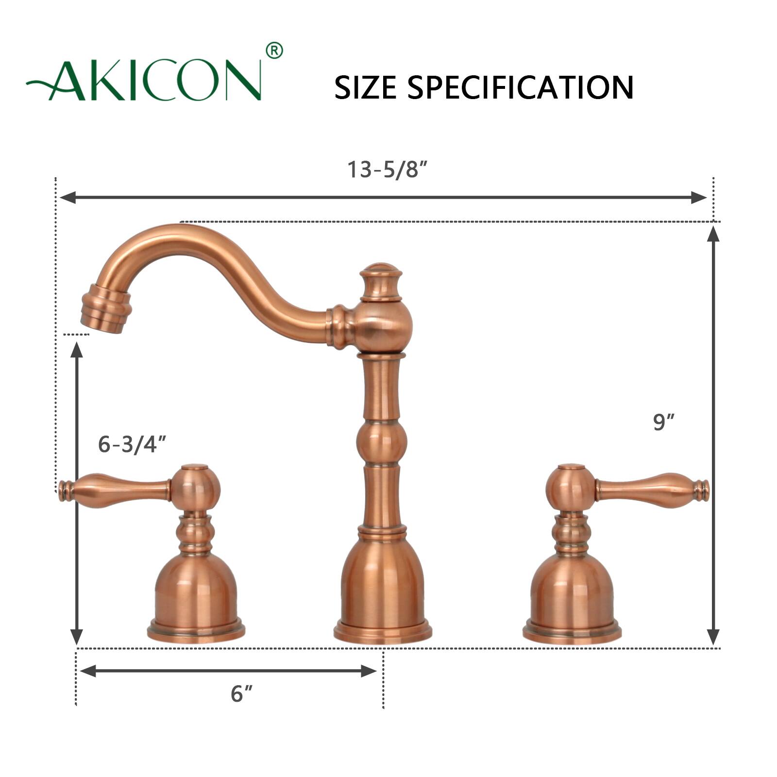 AKICON  
SIZE SPECIFICATION  
13-5/8"  
6-3/4"  
9"  
6"
