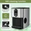 Self-cleaning Function:

1. Hold the "ON/OFF" button for 5 seconds to activate the self-cleaning function.
2. The machine will start to clean itself for 15 minutes.
3. To stop the cleaning process, hold the "ON/OFF" button again for 5 seconds.

Note: Remove the drain cap to drain the water after the cleaning process is completed.