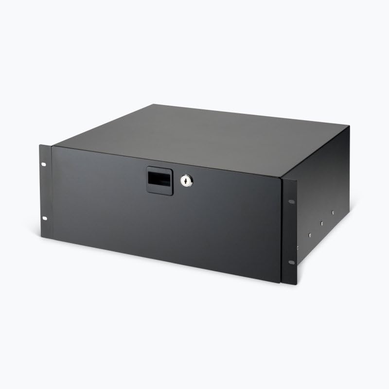 Alt View 9. On Stage Stands - On-Stage Locking Rack Drawer, 4U (RDL4000) - Black.