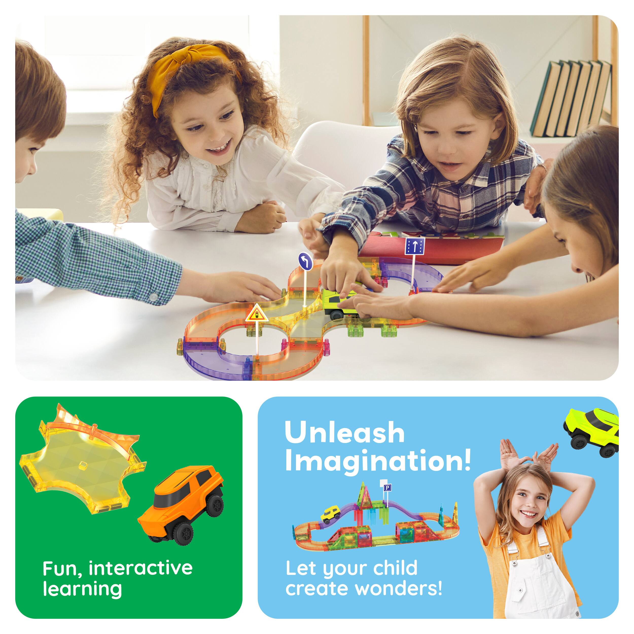 Unleash Imagination!  
Fun, interactive learning  
Let your child create wonders!
