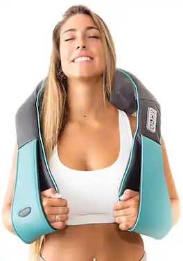 DORLUKFU - Shiatsu Neck and Back Massager with Heat - Deep Kneading Pillow for Massage - Electric Full Body Massager