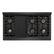 Alt View 9. ZLINE - 48 in. Wide 8 Burner Autograph 6.7 cu. ft. Double Oven Freestanding DuoPro Gas Range with Bronze Accents - Black Satin Stainless Steel.