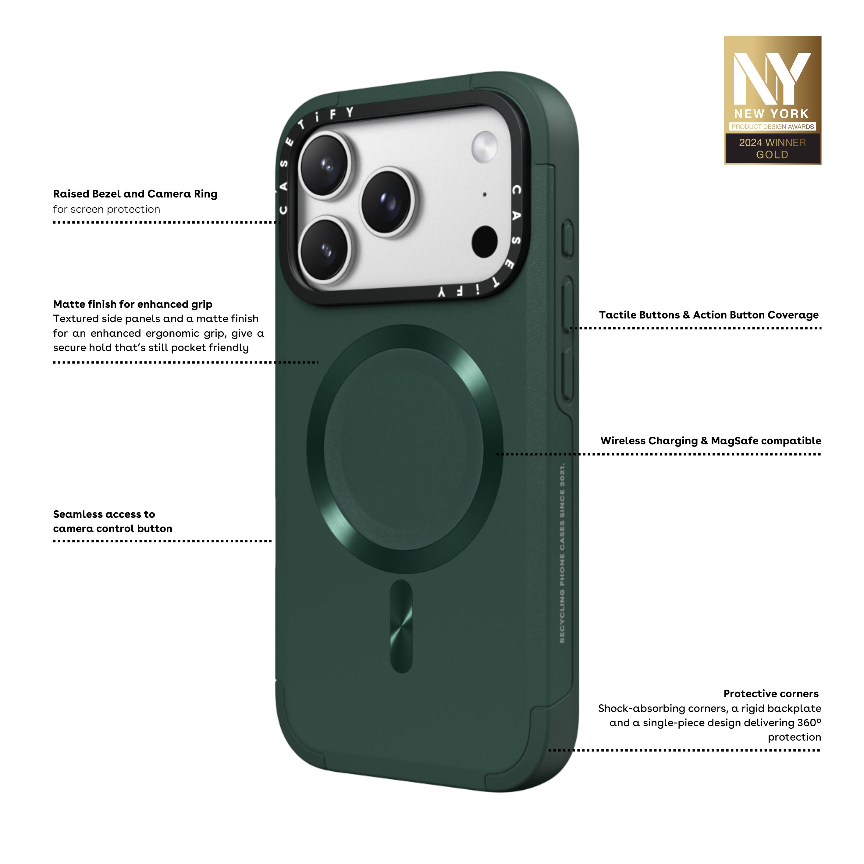 CASETiFY Apple iPhone 17 Pro Max Force Case Forest CTF-34990417