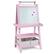 Alt View 19. Costway - Kids Art Easel Double Sided Chalkboard Magnetic Whiteboard with Storage Tray - Pink.