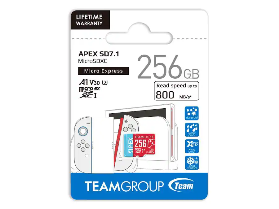 Team Group microSD Express Card – 256GB for Nintendo Switch