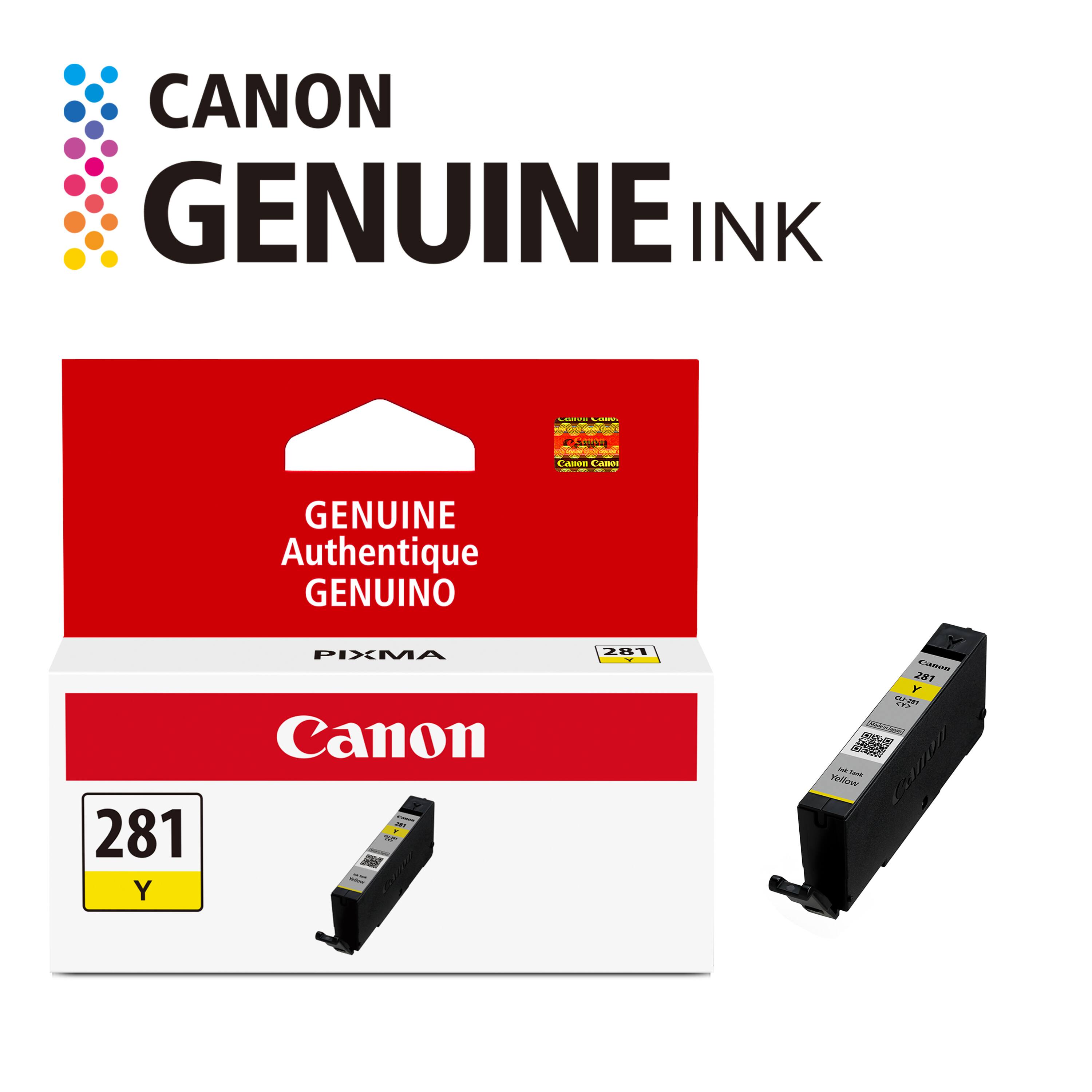 CANON GENUINE INK  
GENUINE Authentique GENUINO  
PIXMA  
281 Y  
Canon
