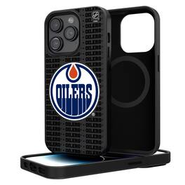Keyscaper - NHL - Edmonton Oilers Primary Logo iPhone Magnetic Bump Case - 15 - Black