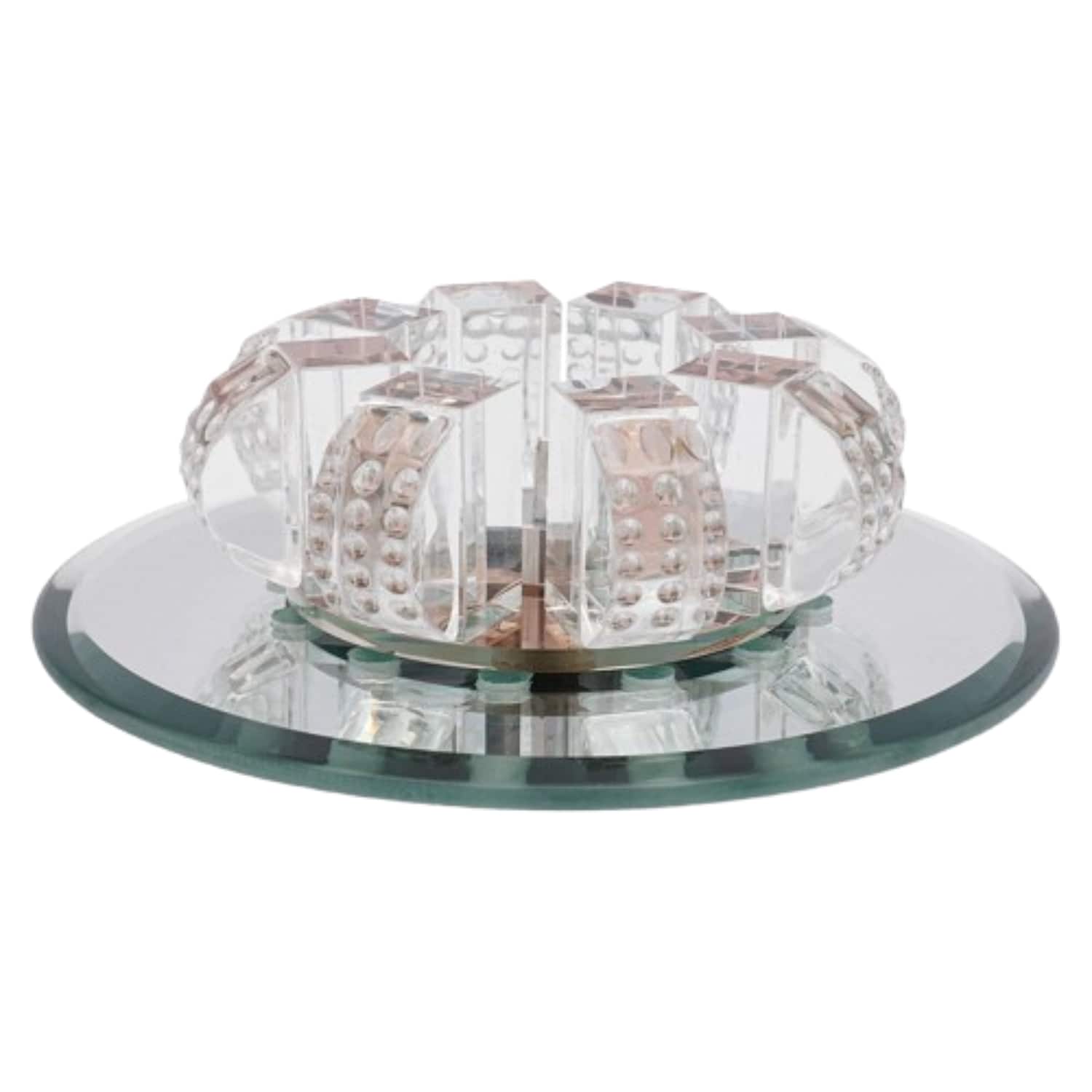 Home Collection - 18cm Modern Crystal LED Flush Mount Ceiling Light Fixture for Hallway and Bedroom