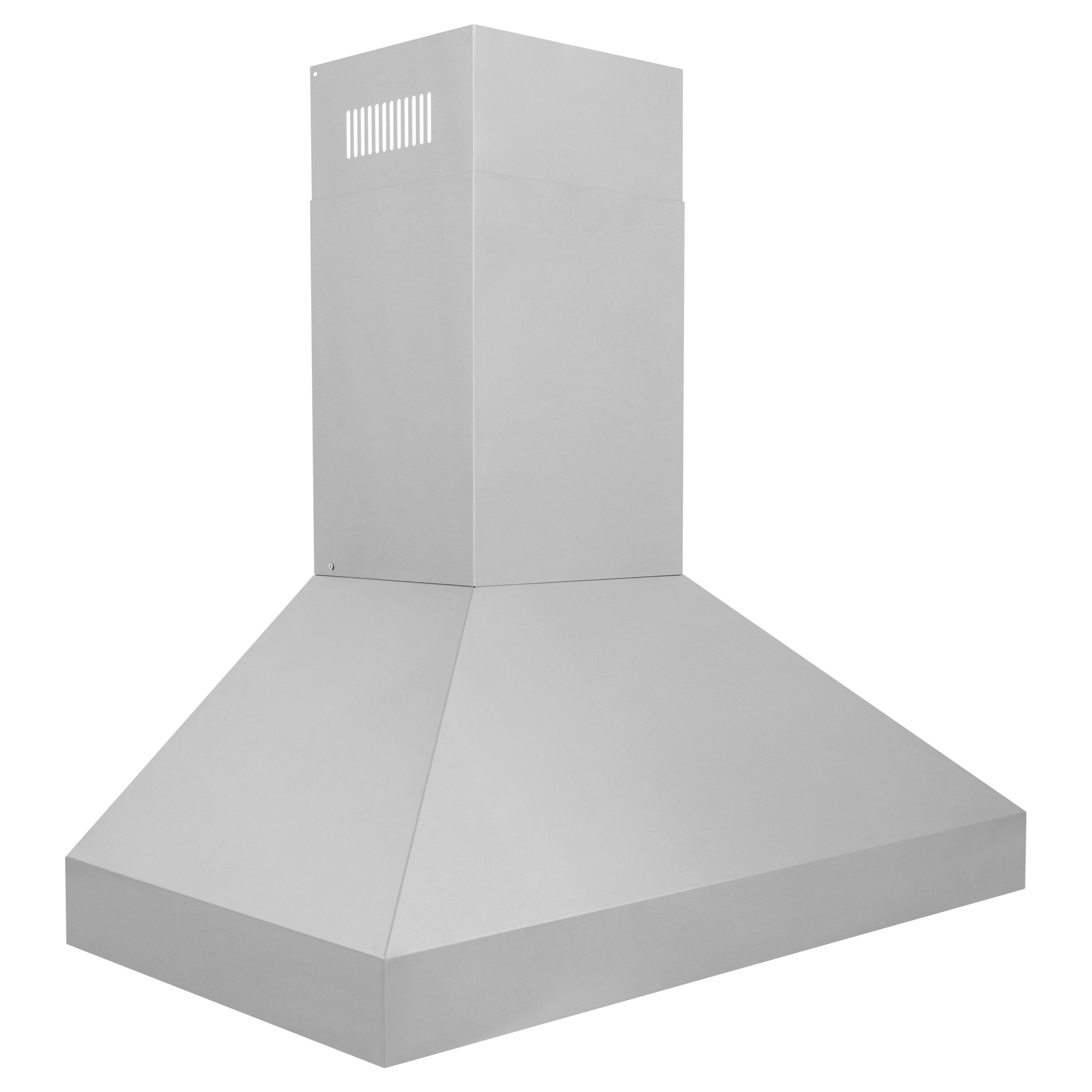 Angle. ZLINE - ZLINE 30 in. Ducted Wall Mount Range Hood with Dual Remote Blower in Stainless Steel (597-RD-30) - Stainless Steel.