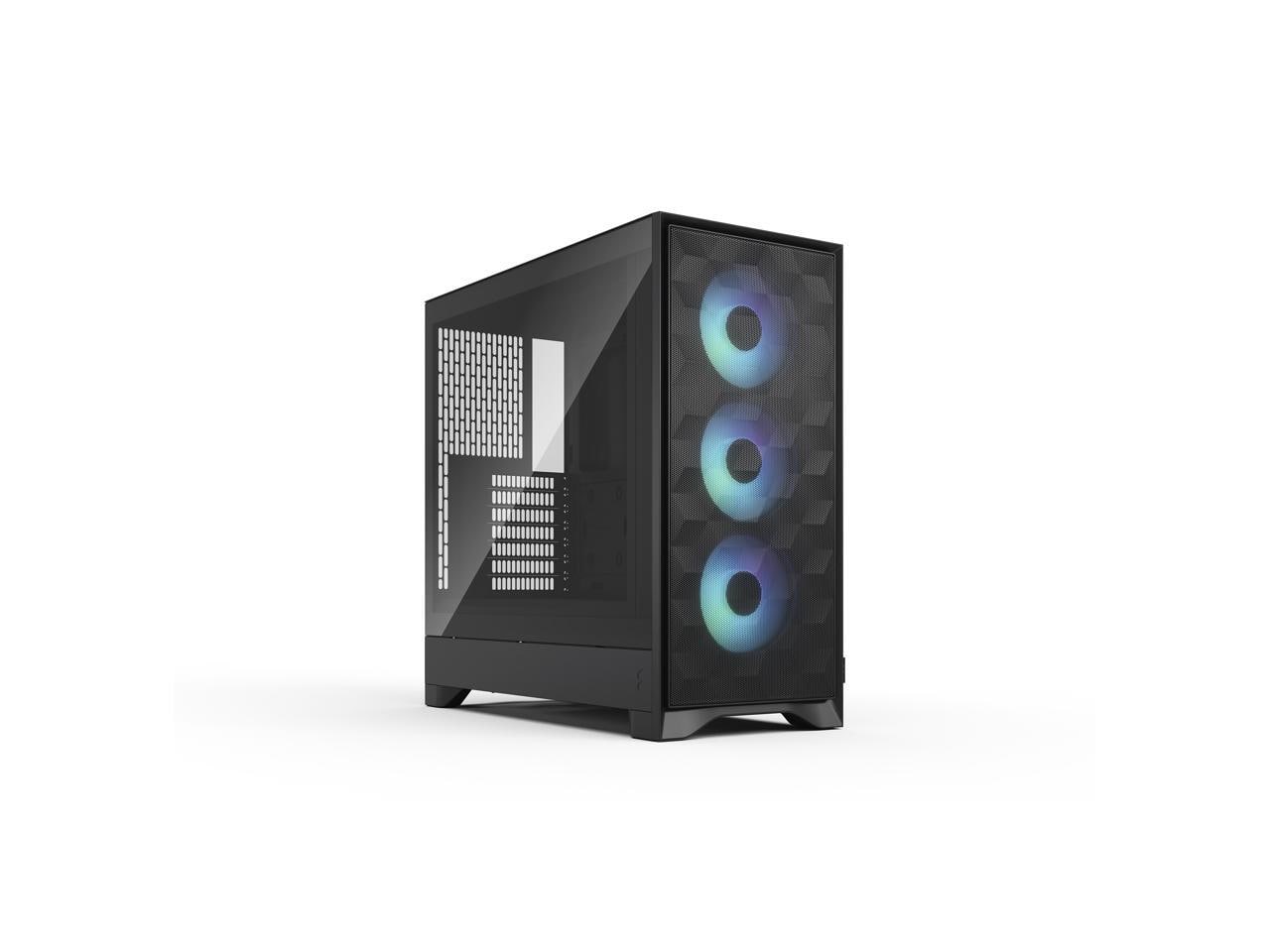 Fractal Design - Pop 2 Air Black RGB - Tempered Glass - Mesh Front - 3 RGB Fans - Spacious ATX/mATX/ITX Case - Black
