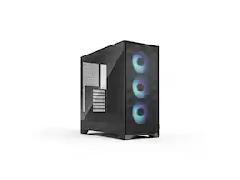 Fractal Design - Pop 2 Air Black RGB - Tempered Glass - Mesh Front - 3 RGB Fans - Spacious ATX/mATX/ITX Case - Black