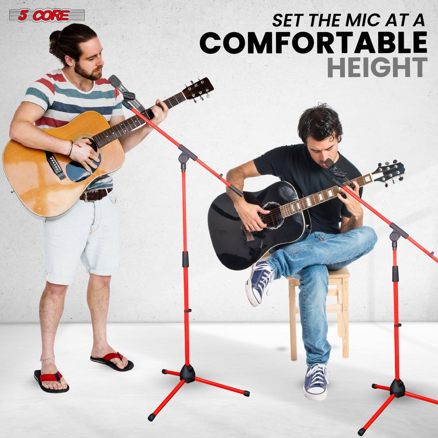 5 CORE, SET THE MIC AT A COMFORTABLE HEIGHT