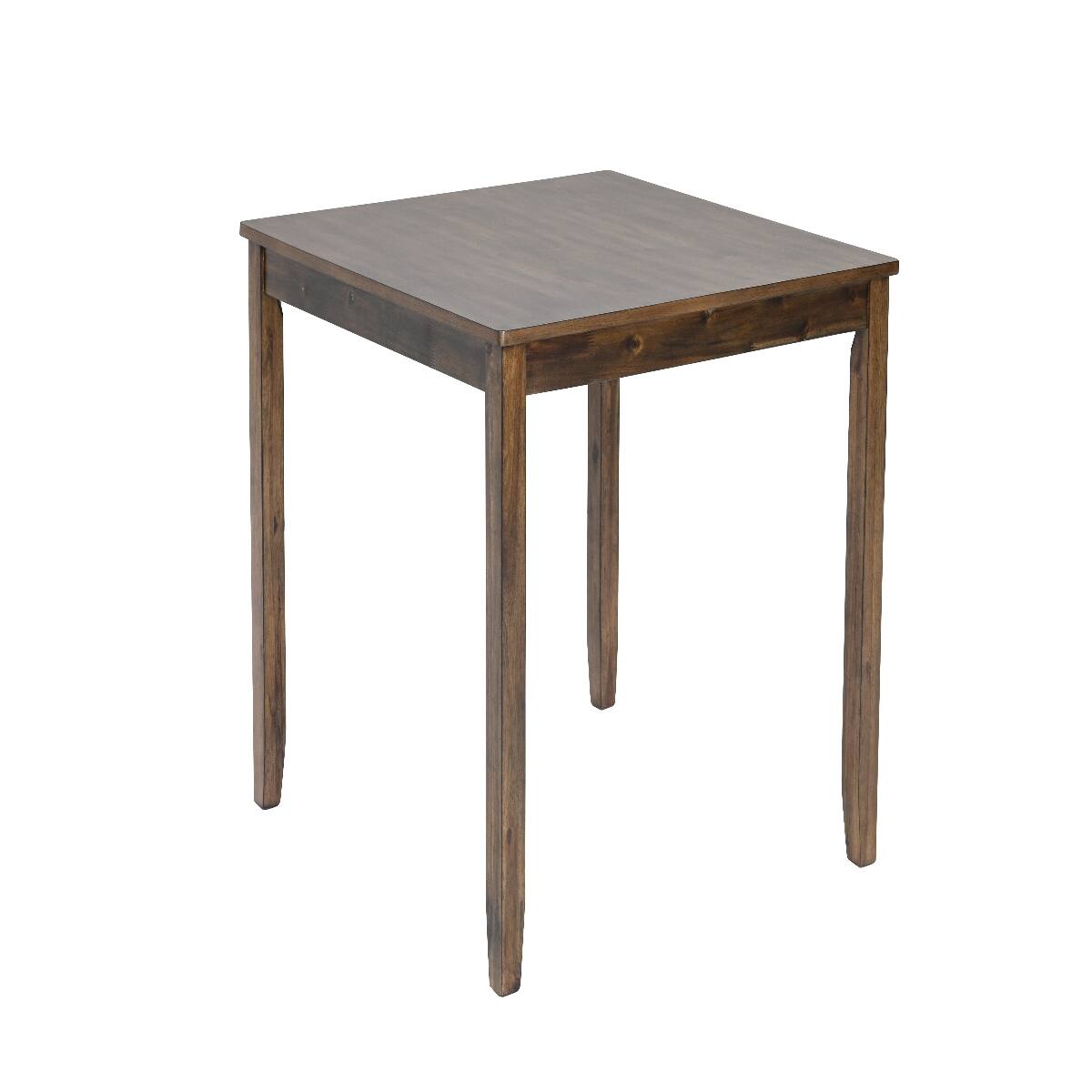 Alt View 6. Loheer - Loheer 5 Piece Dining Table Set for 4, Square Walnut Wood Table with Upholstered Chairs - Walnut.