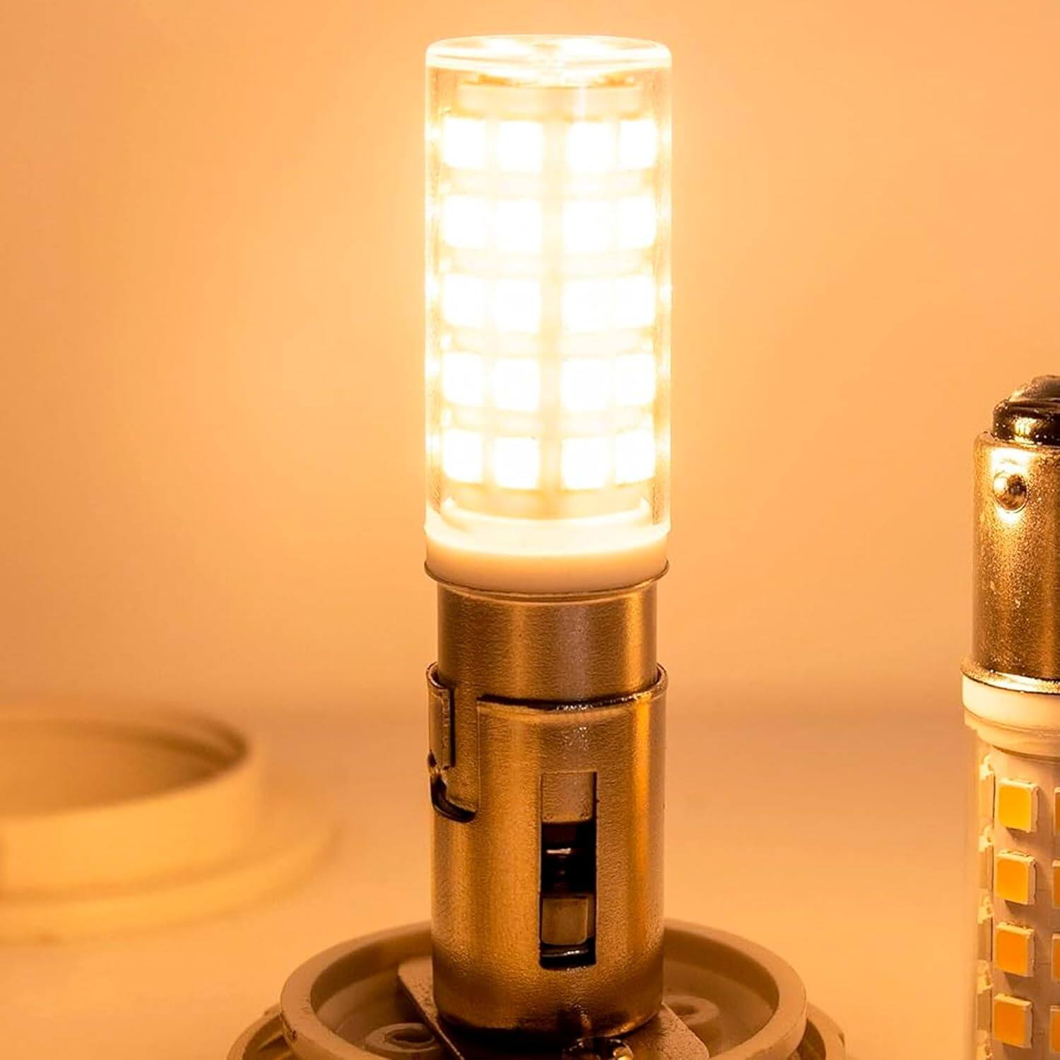 Alt View 4. HQRP - HQRP Navigation and Anchor Light Ba15d Bayonet Base 24LEDs Dual Contact SMD LED Bulb Warm White 12-24 Volt DC.