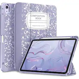 Kitcheniva - Slim Clear Case For iPad Air 11 Inch M3 2025 And Air 4th 5th Generation 10.9 Inch Lilac - Lilac And White