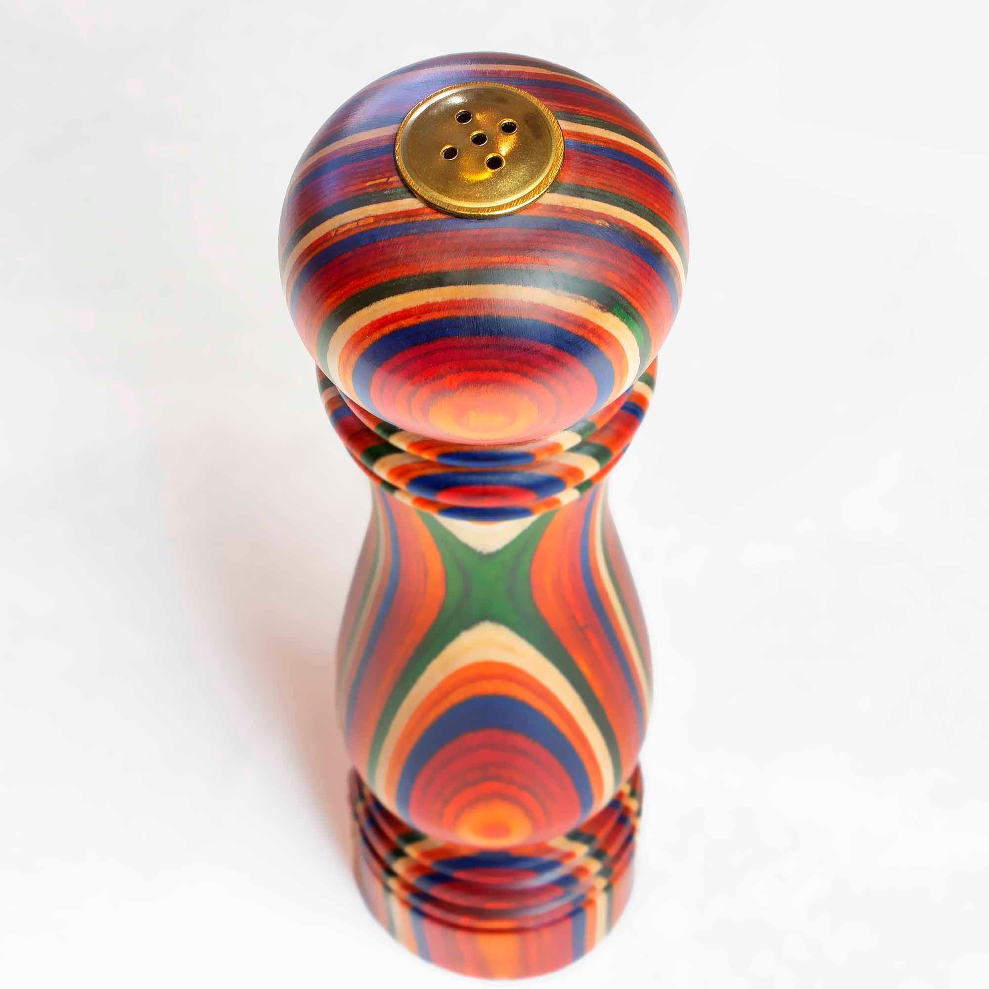 Alt View 2. Baltique - Marrakesh Collection Refillable Salt Shaker - Red, Blue, Green, Orange.