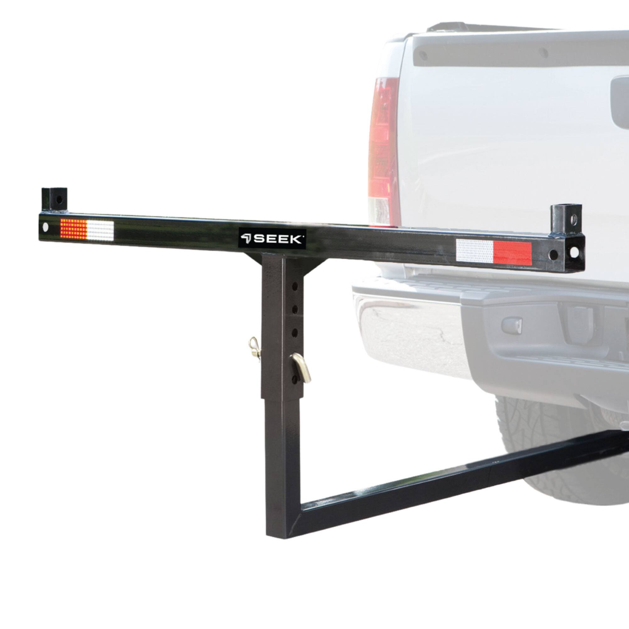 Front. Seek Thermal - SEEK Adjustable Hitch Mounted Steel Load Extender for Canoes & Kayaks, Black - Black.