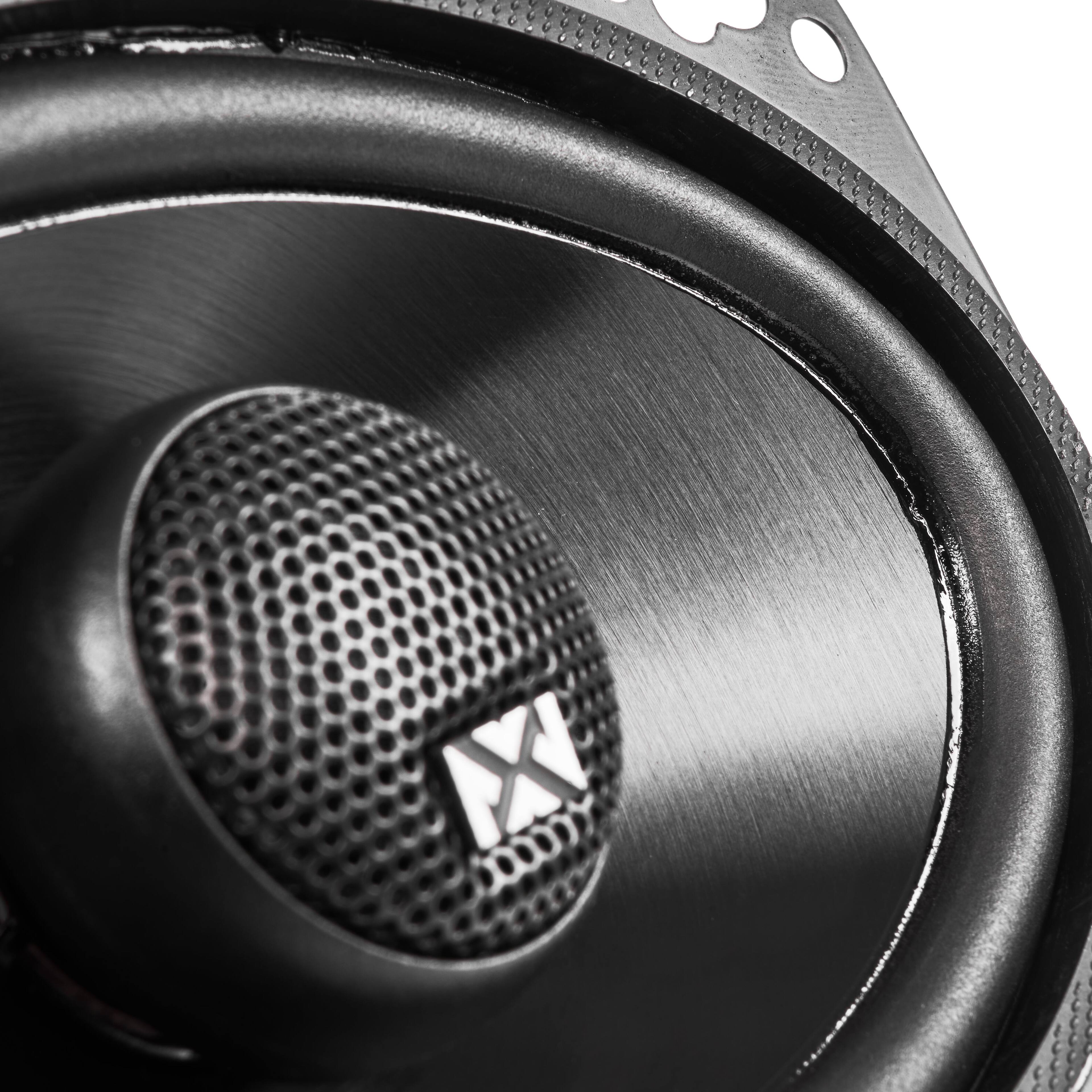 Alt View 7. NVX - NSP46 300W Peak (100W RMS) 4x6in 2-Way N-Series Coaxial Car Speakers with 20mm Silk Dome Tweeters.