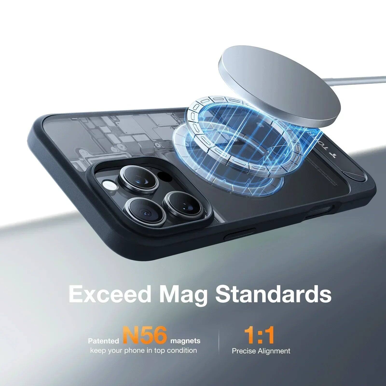 Exceed Mag Standards

Patented N56 magnets keep your phone in top condition

1:1 Precise Alignment